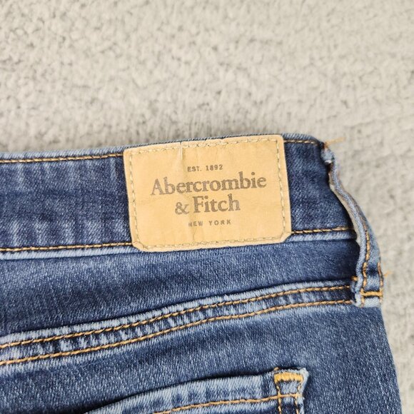 Abercrombie & Fitch Jeans Women's 4S Blue Low Rise Skinny Stretch Denim Pants - Picture 11 of 11